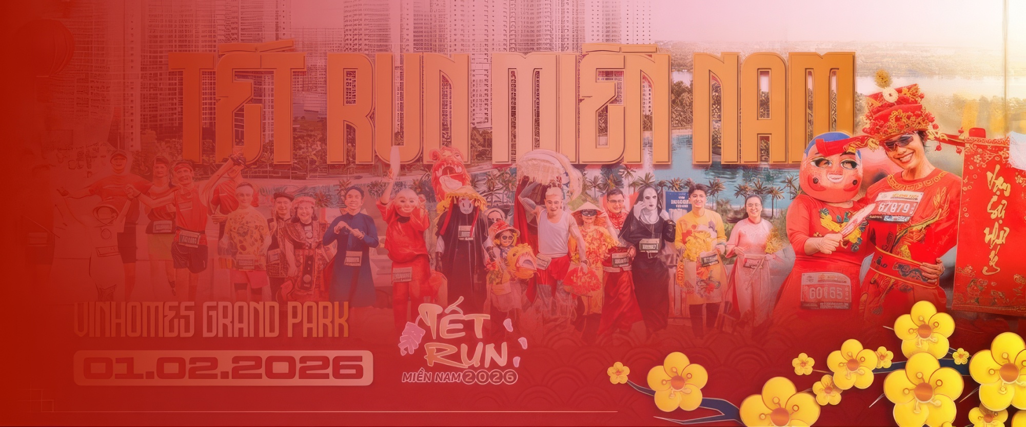 TIẾP NĂNG LƯỢNG
SẴN SÀNG ĐƯỜNG ĐUA
TẾT RUN MIỀN NAM 2026